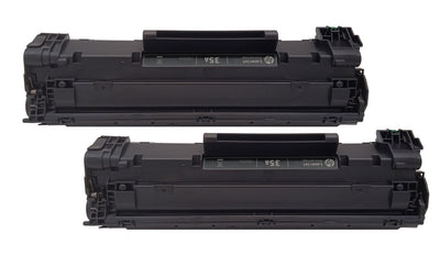 Original HP 35A Toner (CB435AD) Farbe: Schwarz ca. 2 x 1.500 Seiten für LaserJet 1005, P1005, P1006, P1007, P1008, P1009 usw.