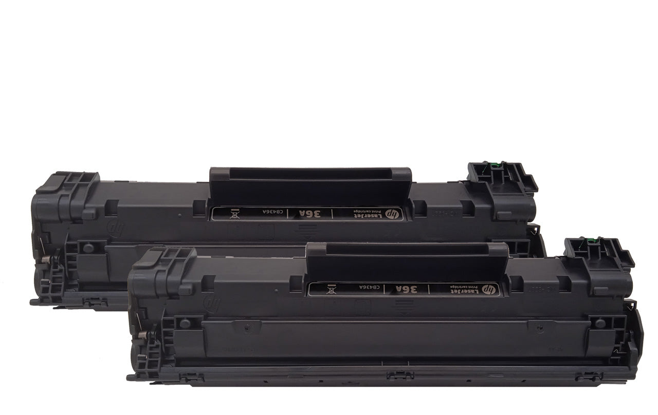 Original HP 36A Toner (CB436AD) Farbe: Schwarz ca. 2 x 2.000 Seiten für HP LaserJet M 1120 MFP Serie usw. wb