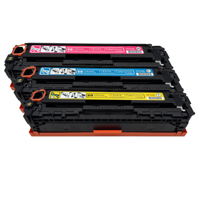 Original HP Colorpack CF373AM (CB541A | CB542A | CB543A) Farbe: Magenta | Yellow | Cyan für ca. 4.200 Seiten