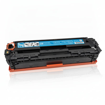 HP Original Toner 125a CB541A | Farbe: Cyan ca. 1.400 Seiten für HP Color LaserJet CP 1215 |1515 Serie