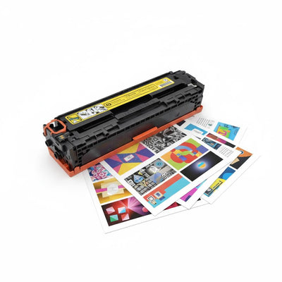 HP Original Toner 125a CB542A | Farbe: Yellow ca. 1.400 Seiten für HP Color LaserJet CP 1215 |1515 Serie