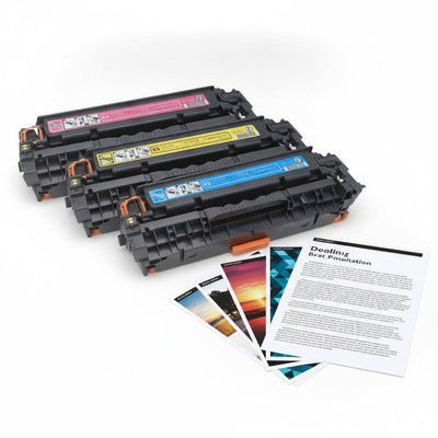 Original HP Colorpack CF372AM (CC531A | CC532A | CC533A) Farbe: Magenta | Yellow | Cyan für ca. 8.400 Seiten
