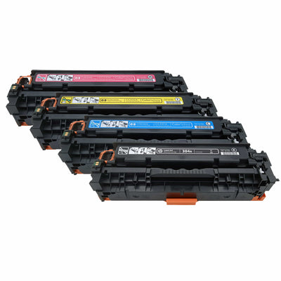 4x Original HP Toner Multipack (CC530A CC531A CC532A CC533A)  für ca 11.900 Seiten für  HP Color LaserJet CP2025 und CM2320 Serien wb