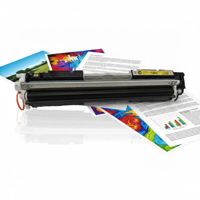 Original Toner HP 126A (CE312A) Farbe: Yellow ca. 1.000 Seiten für Color LaserJet Pro CP 1025