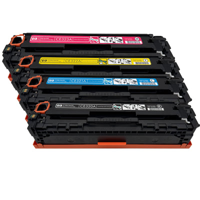 Original HP Multipack CE320A | CE323A | CE322A | CE321A Farbe: Schwarz | Magenta | Yellow | Cyan ca. 5.900 Seiten
