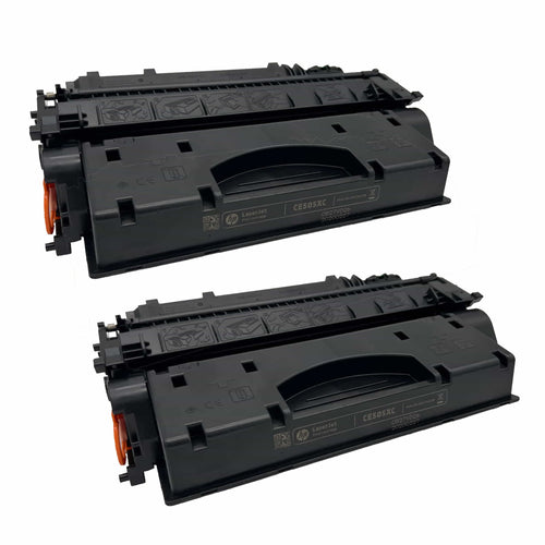 Original HP Doppelpack CE505XD Farbe: 2 x Schwarz ca. 6.500 Seiten für HP LaserJet P 2050 | P 2054 | P 2055 Serie