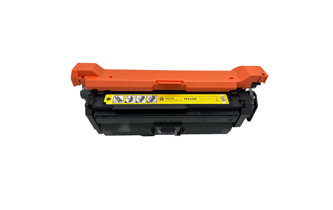Original HP Toner 653A (CF322A) Farbe: Yellow ca. 16.500 Seiten für LaserJet Enterprise M M680 und MFP M 680 usw. wb