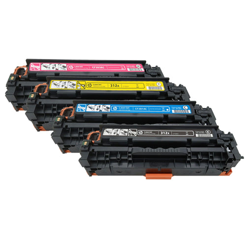 Original HP Multipack CF380X | CF383A | CF382A | CF381A Farbe: Schwarz | Magenta | Yellow | Cyan ca. 12.500 Seiten
