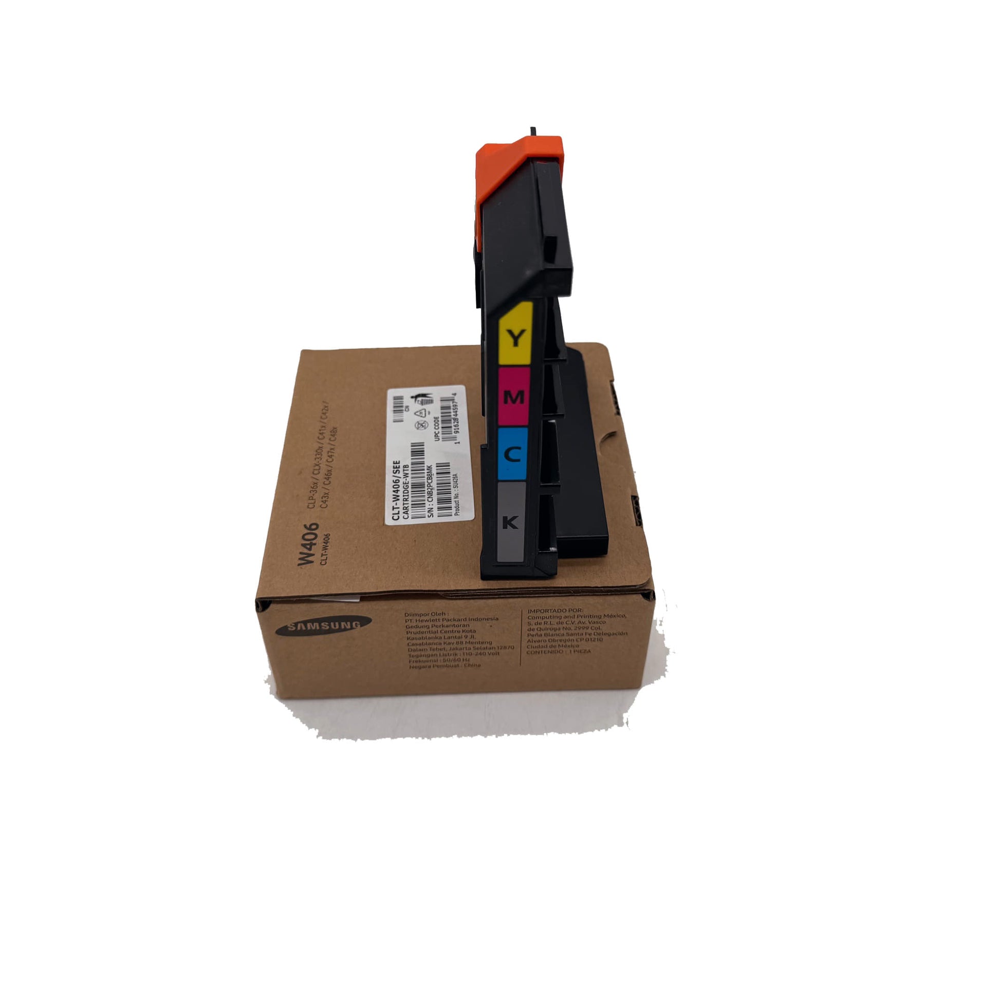 Original Resttonerbehälter Samsung CLT-W406/SEE (SU426A) Farbe: Schwarz ca. 7.000 Seiten für CLP-360 | CLP-365 | Xpress C 430 | C 480 | C 482 Serie usw.