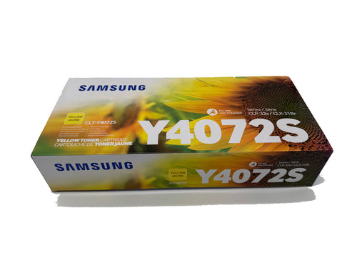 Original HP | Samsung CLT-Y4072S/ELS | SU472A Farbe: Yellow ca. 1.000 Seiten für CLP 320 | 325 | CLX 3185 Serie