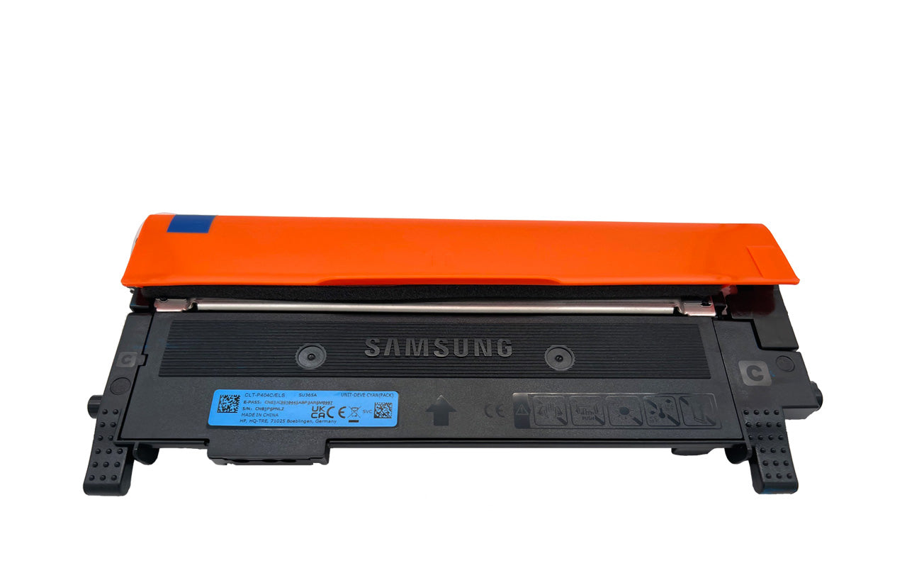 Original SAMSUNG Toner CLT-C404S/ELS | ST 966A Farbe: Cyan ca. 1.000 Seiten für Xpress C 430/480 usw. wb