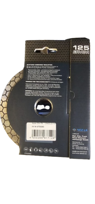 Nozar Jolly Cut 45° Diamanttrennscheibe Fliesen Trennscheibe 125x22,23mm 6720203