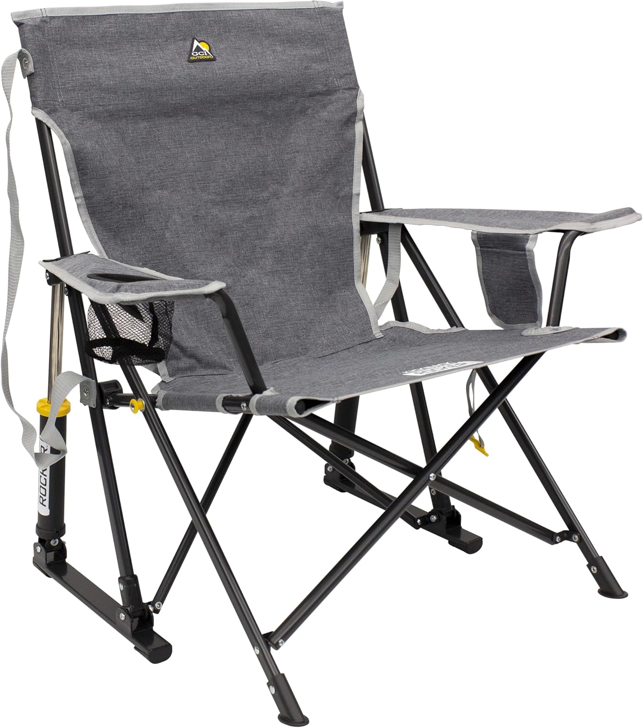GCI OUTDOOR Kickback Rocker Outdoor Schaukelstuhl mit Getränkehalter