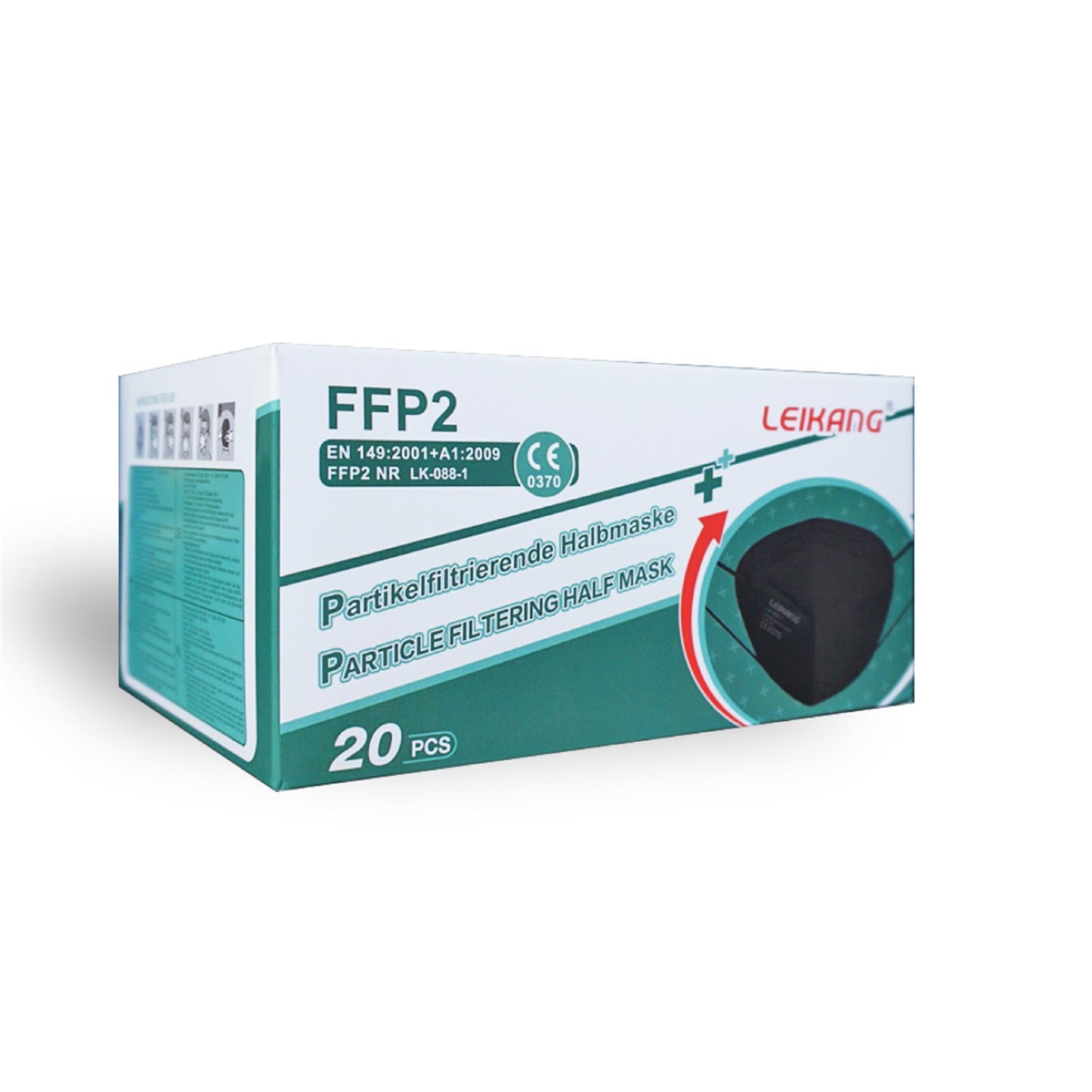 Leikang FFP2 Maske  LK-008 - NB2163 EN149:2001 + A1:2009  20 Stück
