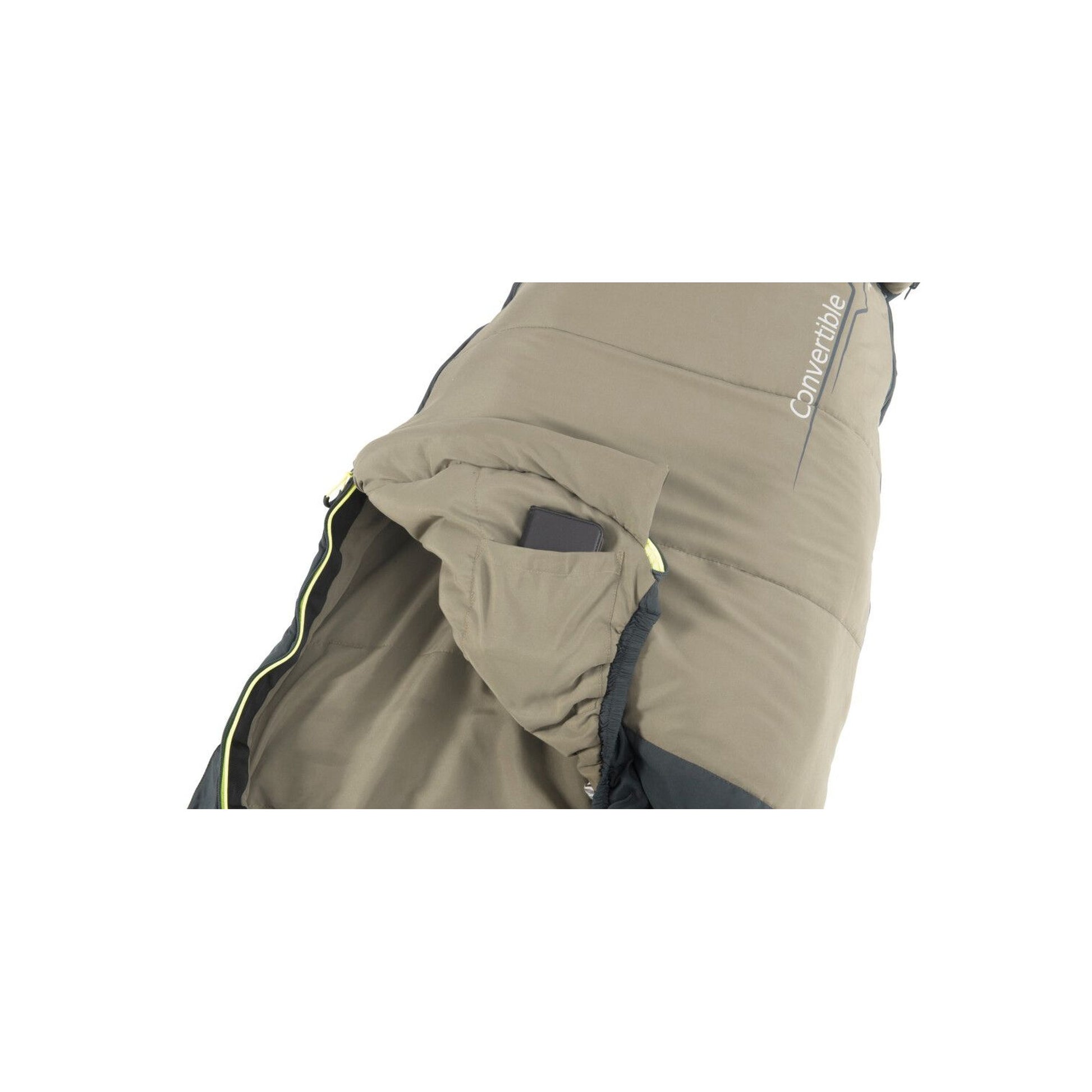Outwell Convertible Junior Olive R mitwachsender Kinderschlafsack