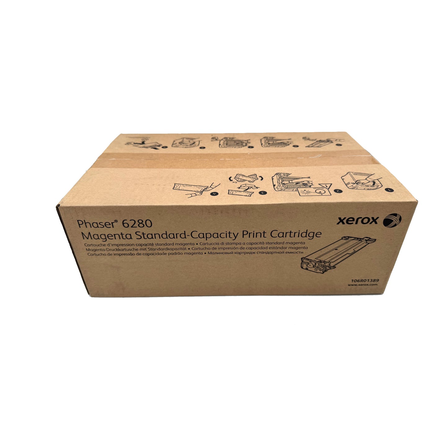 Original Xerox 106R01389 Toner Farbe: Magenta ca. 2.200 Seiten für Xerox Phaser 6280 Serie