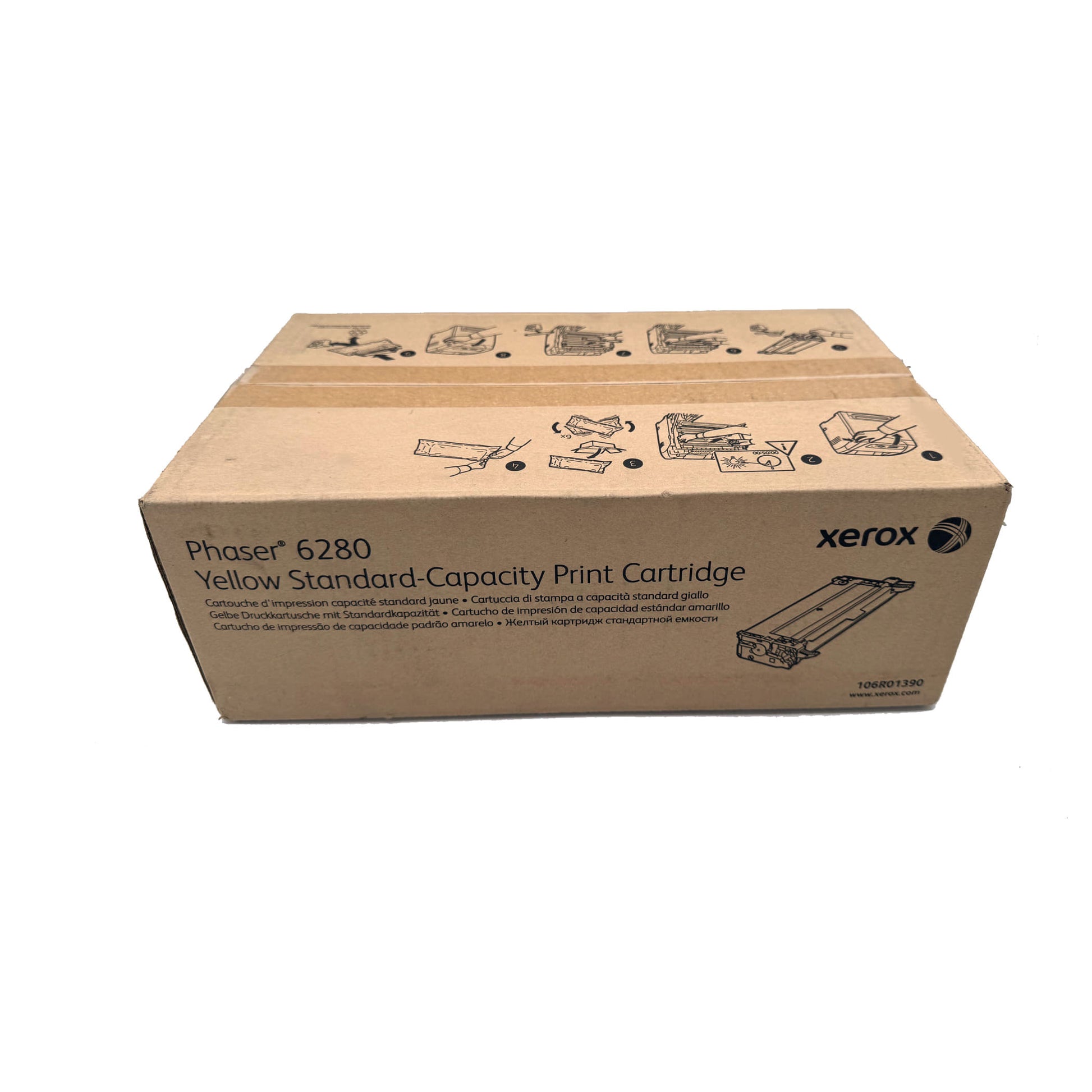 Original Xerox 106R01390 Toner Farbe: Yellow ca. 2.200 Seiten für Xerox Phaser 6280 Serie
