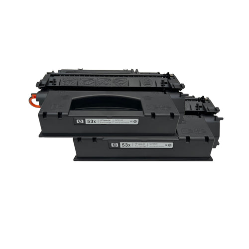 Original HP Doppelpack 53X (Q7553XD) Farbe: Schwarz ca. 2x 7.000 Seiten für LaserJet M 2727 | P 2014 | P 2015 Serie