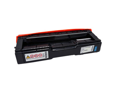 Original Ricoh Toner SPC310HE (407637 | 406480) Farbe: Cyan ca. 6.000 Seiten für Ricoh SP C310 I SP C242 DN