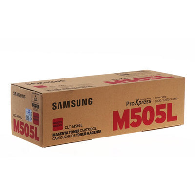 Original SAMSUNG / HP  Toner CLT-M505L/ELS | SU302A Farbe: Magenta ca. 3.500 Seiten  H-Yield Magenta für C2620dw usw.
