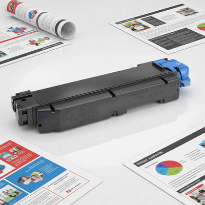 Original KYOCERA TK-5140C (1T02NRCNL0) Farbe: Cyan ca. 5.000 Seiten für P 6130-Serie | M 6030 | 6530-Serie