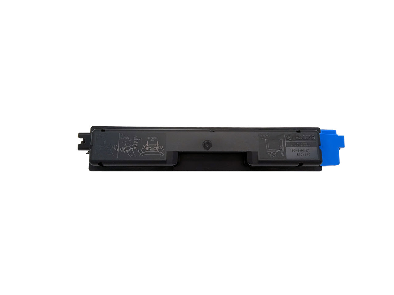Original KYOCERA TK-580C Toner (1T02KTCNL0) Farbe: Cyan ca. 2.800 Seiten für Ecosys P6021 cdn I FS-C 5150 dn wb