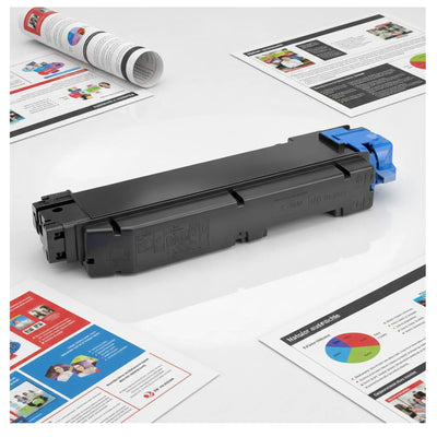 Original KYOCERA TK-5150C (1T02NSCNL0) Farbe: Cyan ca. 10.000 Seiten für ECOSYS M6035 | M6535 Serie | P6035 Serie