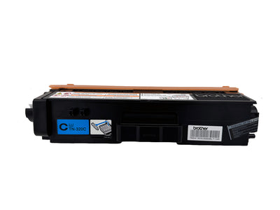 Original Toner Brother TN-320C Farbe: Cyan ca. 1.500 Seiten für HL-4140CN | HL-4150CDN | HL-4570CDW  usw. wb