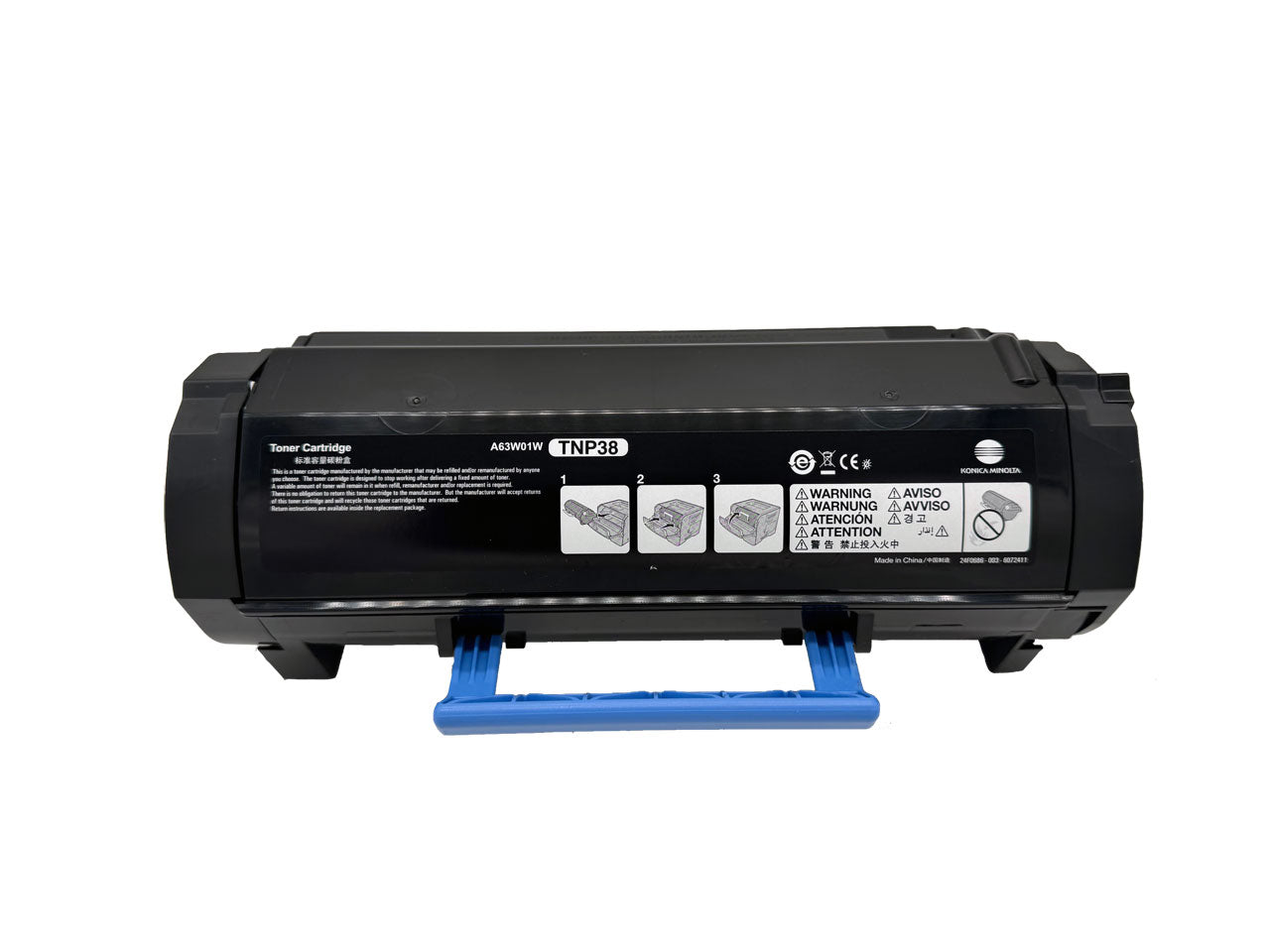 Original Konica Minolta Lasertoner TNP-38 (A63W01W) Farbe: Schwarz ca. 20.000 Seiten für: Konica Minolta Bizhub 4000P usw.