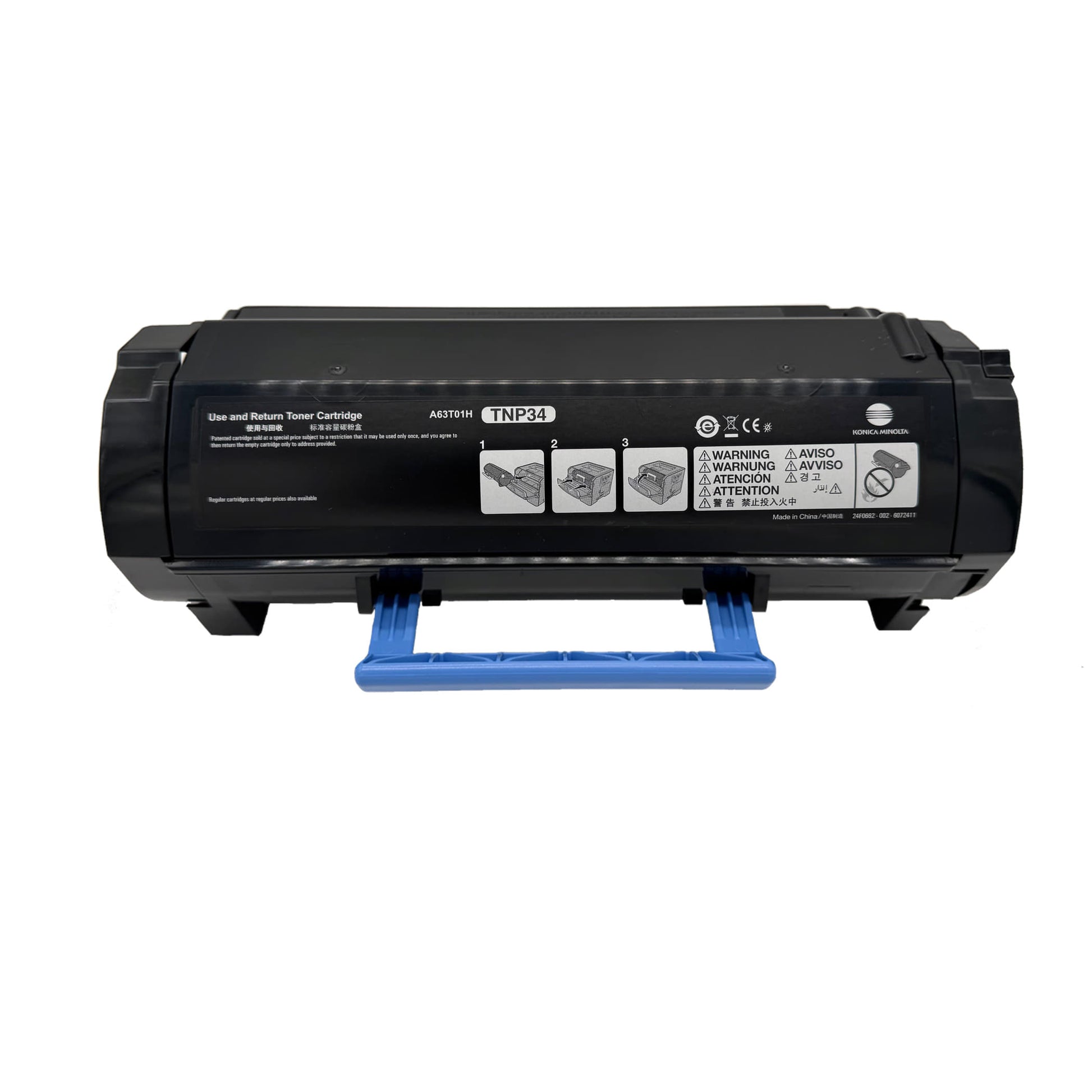 Original Konica Minolta Toner TNP-34 (A63T01H) Farbe: Schwarz ca. 20.000 Seiten für Konica Minolta Bizhub 4700 P