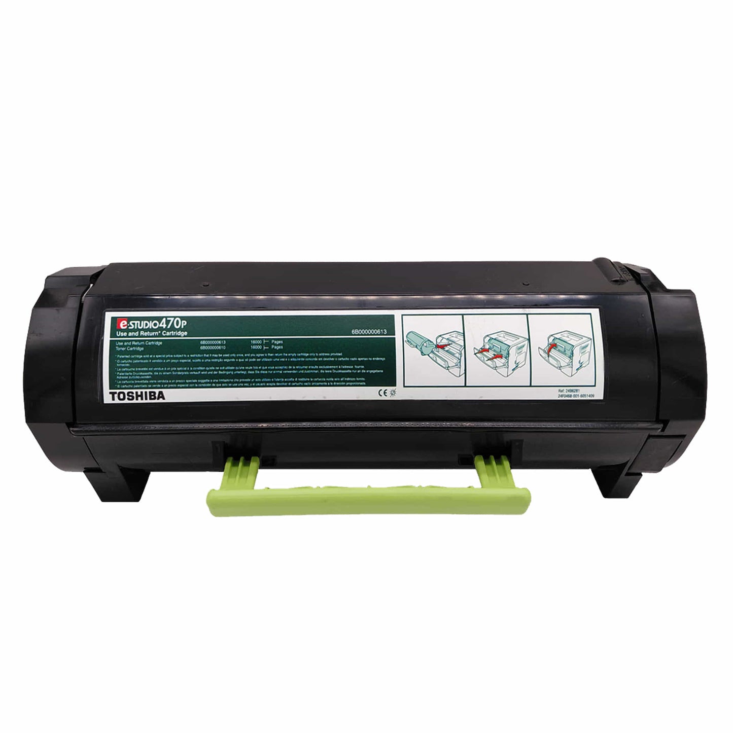Original Toner Toshiba T-470P-R (6B000000613) Farbe: Schwarz ca. 16.000 Seiten für e-STUDIO 470P usw. wb