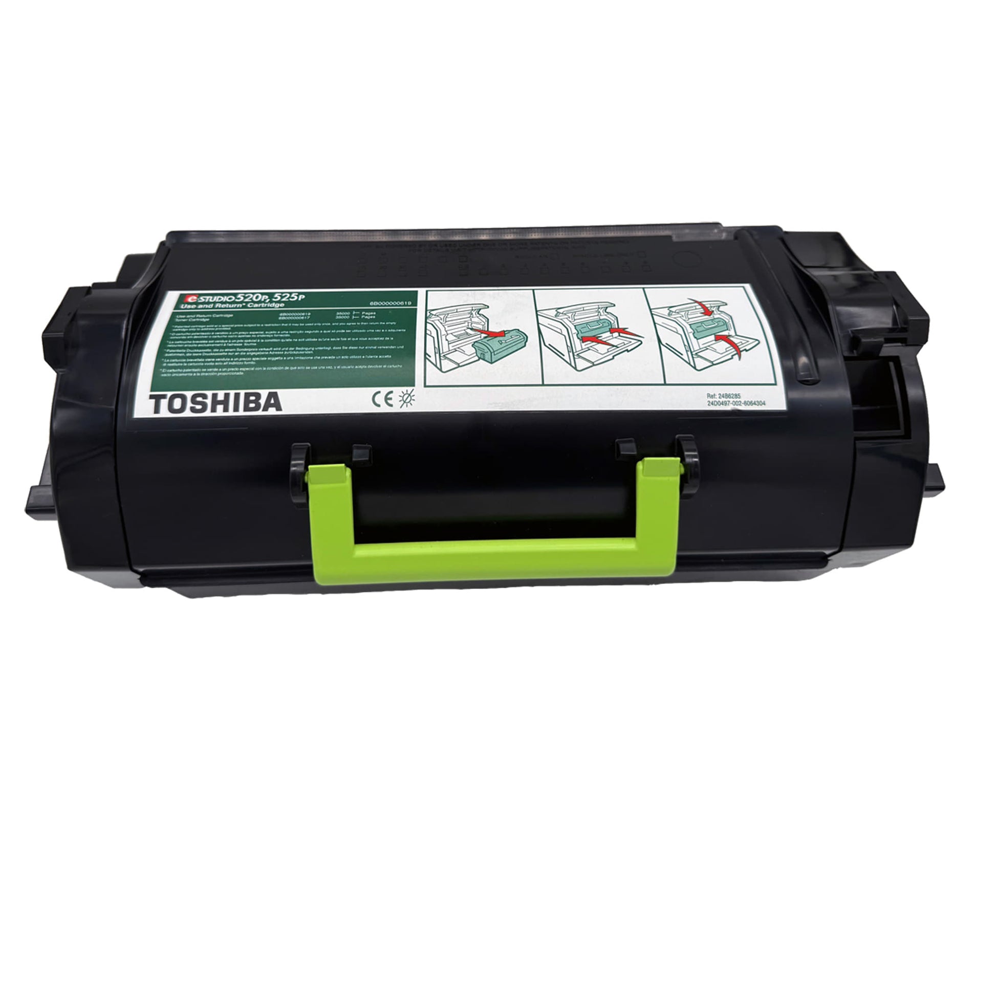 Original Toner Toshiba T-520P (6B000000619) Farbe: Schwarz ca. 35.000 Seiten für e-STUDIO 520P, 525P