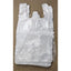 2000 Hemdchen-Tragetaschen HDPE  T-Shirt bags 26+14 * 48 cm Transparant