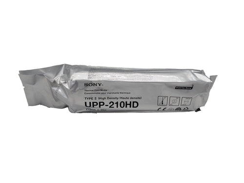 Original Sony Thermopapierrolle UPP-210HD Farbe: Weiss ca. Rollenlänge 25 m I 210mm x 25 m für Sony UP-960CE usw.