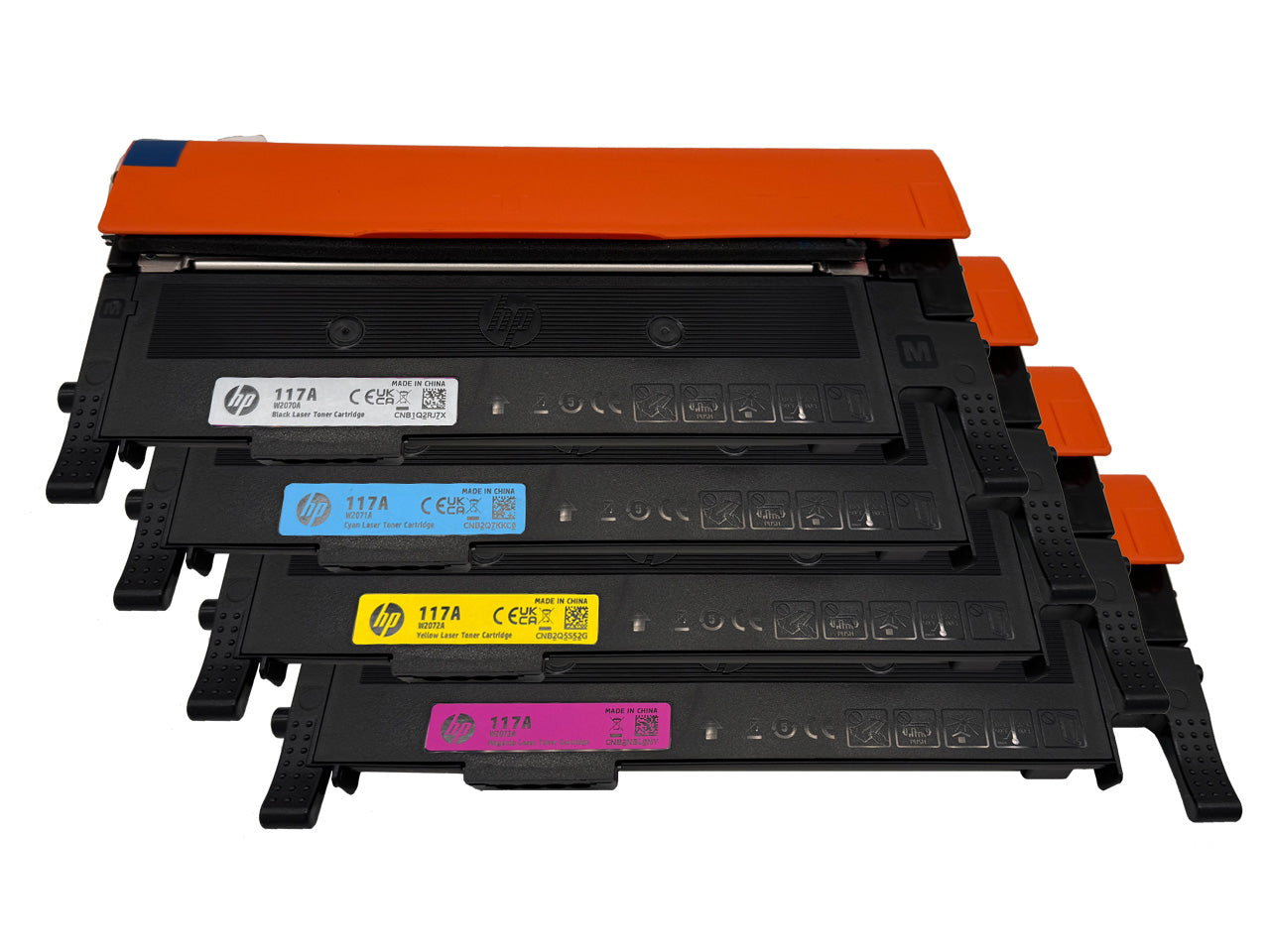 4x Original HP 117A Toner Multipack (W2070A, W2071A, W2073A, W2072A)  für ca 3.100 Seiten für HP Color Laser MFP 178 nwg und MFP 179 fng wb