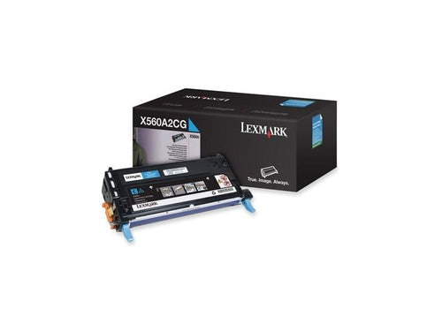 Original Lexmark Toner X560A2CG Farbe: Cyan ca. 4.000 Seiten für X560dn | X560n